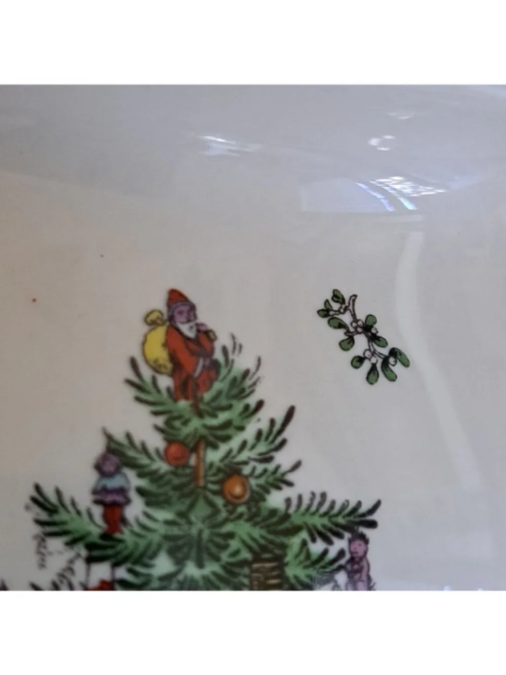 Spode Christmas Tree Candy Cane Teapot for One